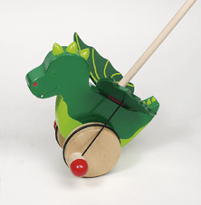 Wooden Dragon Push Along Toy  (kp54998)
