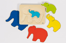 Wooden Elephant Layer Puzzle (kp57883)