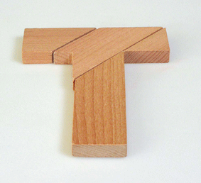 The T-Shape Wooden Puzzle 6+  (kp hs006)
