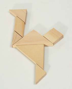 Tangram Tricky Wooden Puzzle 6+ (kp hs108)