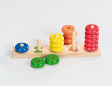 Wooden Number Counting Game  (kp 58941)