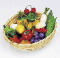 Basket of fruit and veg  (kp wm592)