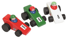 Wooden Racing Car Set (E37)